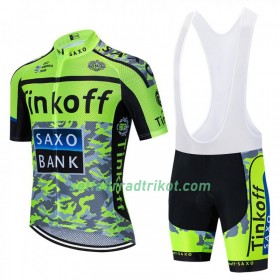 Fahrradbekleidung Radtrikot Kurzarm + Trägershorts 2020 Tinkoff N001